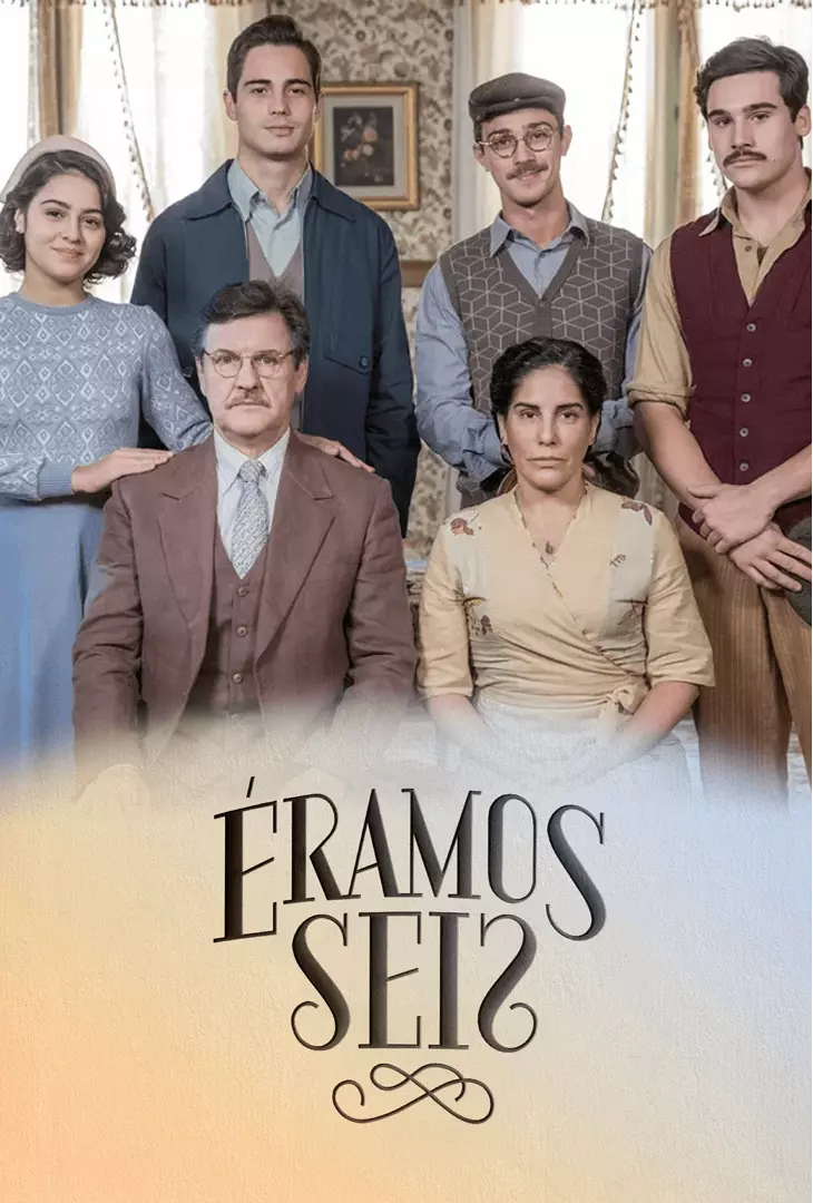 Cartaz da novela Éramos Seis.